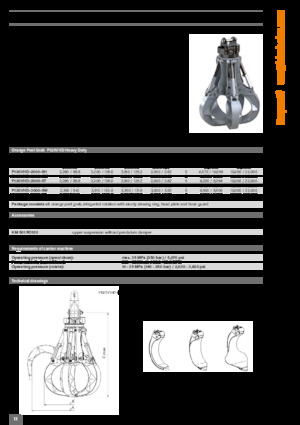Grappins de démolition et de tri Kinshofer P120VHD-2000-5T
