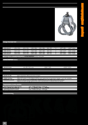Grappins de démolition et de tri Kinshofer P22V-450-4T