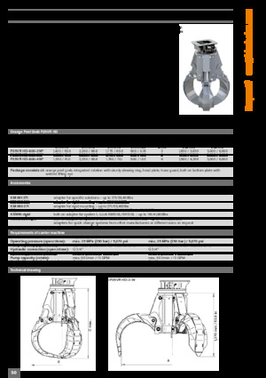 Grappins de démolition et de tri Kinshofer P25VR HD-800-4W
