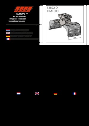 Grappins de démolition et de tri ACDE S1802-D
