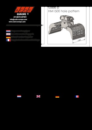 Grappins de démolition et de tri ACDE S3000-D