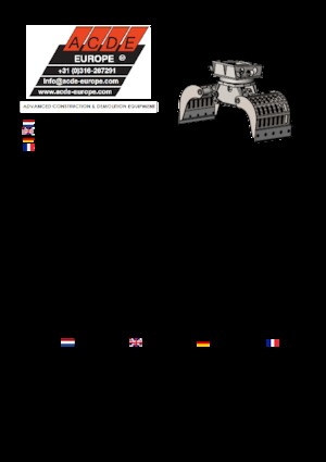 Grappins de démolition et de tri ACDE S603-D
