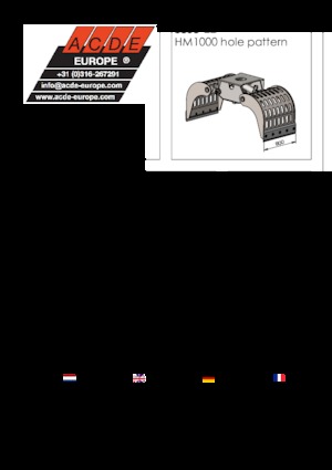 Grappins de démolition et de tri ACDE S803-ZD