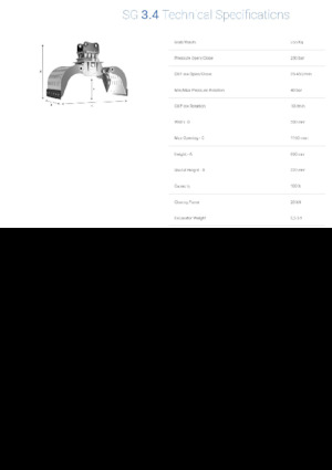 Grappins de démolition et de tri Promove SG 3.4