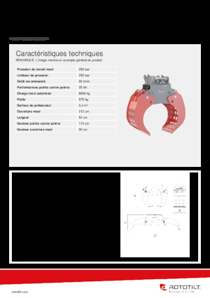 Grappins de démolition et de tri Rototilt® SG5