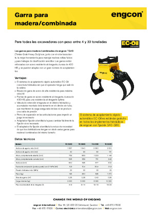 Grappins de démolition et de tri engcon TG55HD