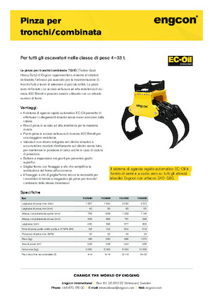 Grappins de démolition et de tri engcon TG55HD