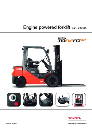 Chariots élevateurs frontaux diesel Toyota 06-8 FD 25F 
