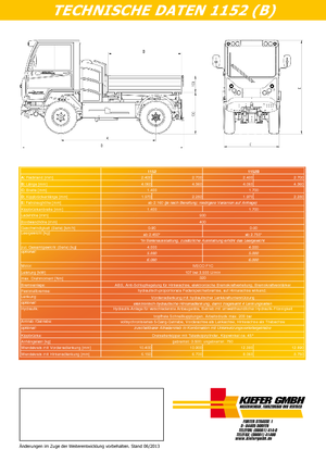 Véhicules communaux multi-usages à diesel diesel Reform Werke Boki 1152