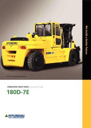 Chariots élevateurs frontaux diesel Hyundai 180 D 7 E