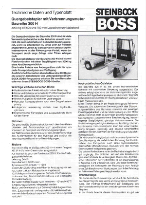 Chariots élévateurs latéraux diesel Steinbock 336 H