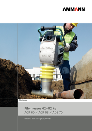 Pilonneuses à essence et diesel Ammann ATR 60 C