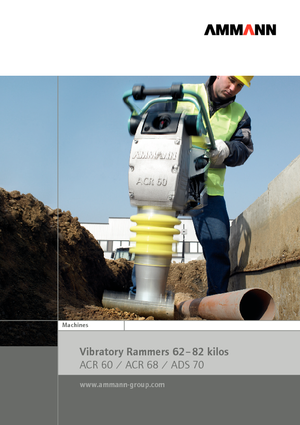 Pilonneuses à essence et diesel Ammann ATR 60 C