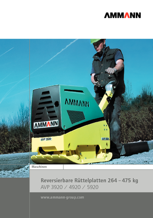 Plaques vibrantes réversibles Ammann AVP 4920