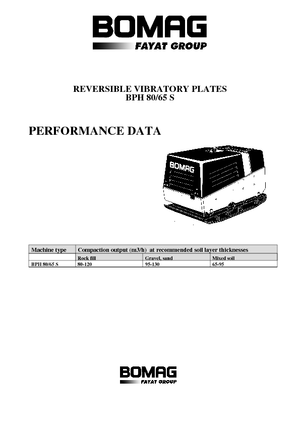 Plaques vibrantes réversibles Bomag BPH 80/65 S