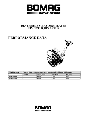 Plaques vibrantes réversibles Bomag BPR 25/50 D
