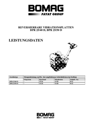 Plaques vibrantes réversibles Bomag BPR 25/50 D