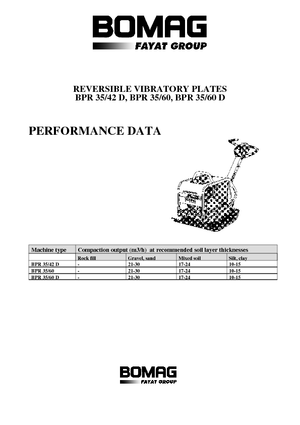 Plaques vibrantes réversibles Bomag BPR 35/60 D