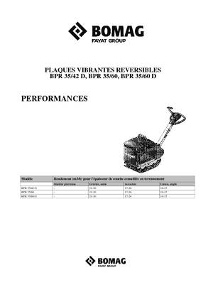 Plaques vibrantes réversibles Bomag BPR 35/42 D