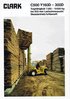 Chariots élevateurs frontaux diesel Clark C 500-ys-250 D
