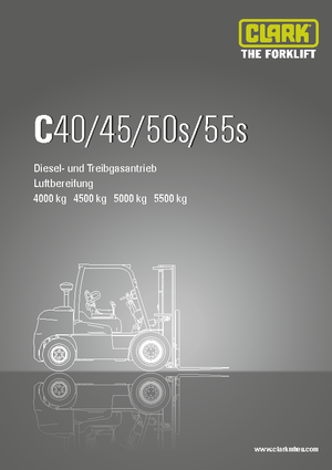 Chariots élevateurs frontaux diesel Clark C 55 s D