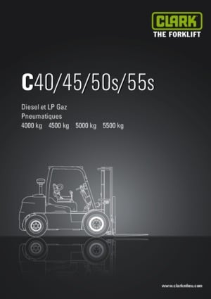 Chariots élevateurs frontaux diesel Clark C 50 s D