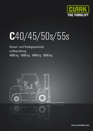 Chariots élevateurs frontaux diesel Clark C 50 s D
