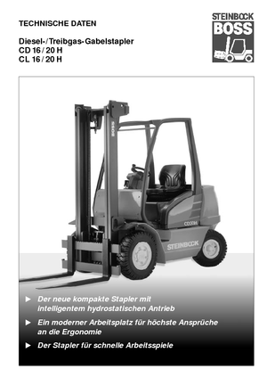 Chariots élevateurs frontaux diesel Steinbock CD 16 H