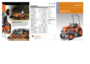 Véhicules communaux multi-usages à diesel diesel Kioti CK 22 HST