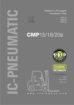 Chariots élevateurs frontaux diesel Clark CMP 18 D