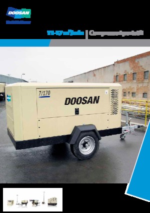 Compresseurs d'air portable - Gasoil, Electrique, Essence Doosan 7/170 