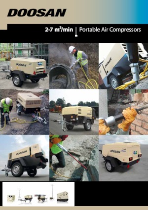 Compresseurs d'air portable - Gasoil, Electrique, Essence Doosan 7/73 