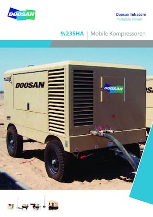 Compresseurs d'air portable - Gasoil, Electrique, Essence Doosan 9/235 HA 