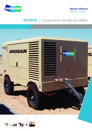 Compresseurs d'air portable - Gasoil, Electrique, Essence Doosan 9/235 HA 