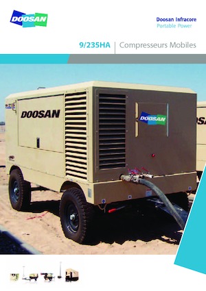 Compresseurs d'air portable - Gasoil, Electrique, Essence Doosan 9/235 HA 