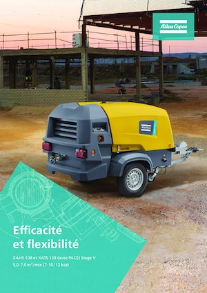 Compresseurs d'air portable - Gasoil, Electrique, Essence Atlas Copco XAHS 108 Kd
