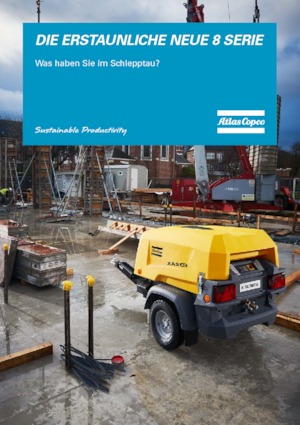 Compresseurs d'air portable - Gasoil, Electrique, Essence Atlas Copco XAS 68 KdG 12 kVA