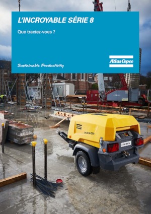 Compresseurs d'air portable - Gasoil, Electrique, Essence Atlas Copco XAS 68 KdG 6 kVA