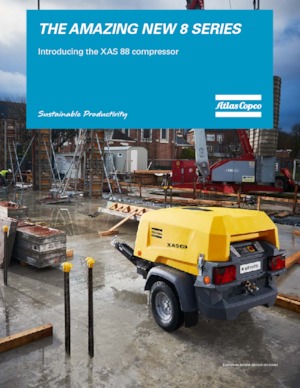 Compresseurs d'air portable - Gasoil, Electrique, Essence Atlas Copco XAS 88 Kd