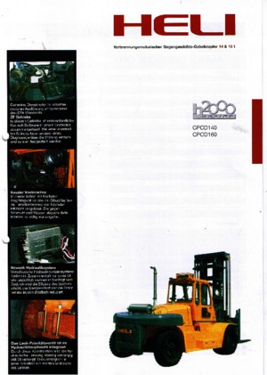 Chariots élevateurs frontaux diesel Heli CPCD 160