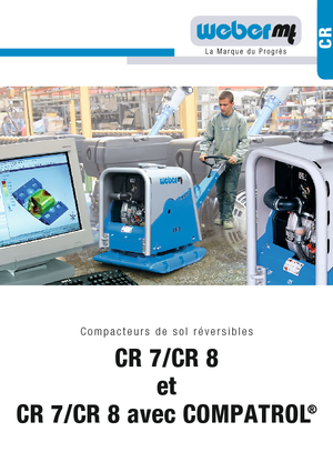 Plaques vibrantes réversibles weber mt CR 7 MSM