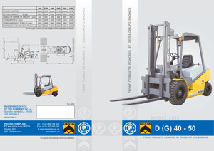 Chariots élevateurs frontaux diesel Desta D 40
