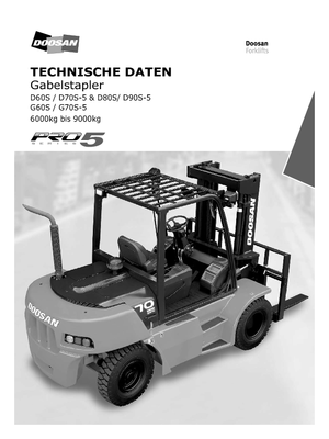 Chariots élevateurs frontaux diesel Doosan D70S-5 (2G)