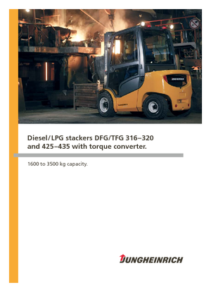 Chariots élevateurs frontaux diesel Jungheinrich DFG 320s