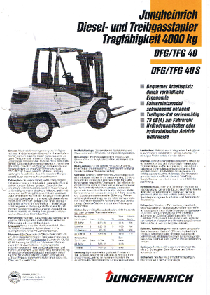 Chariots élevateurs frontaux diesel Jungheinrich DFG 40(080MC)