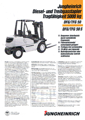 Chariots élevateurs frontaux diesel Jungheinrich DFG 50(110HB)