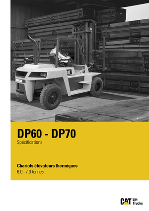 Chariots élevateurs frontaux diesel Caterpillar DP70