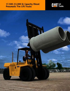 Chariots élevateurs frontaux diesel Caterpillar DP80