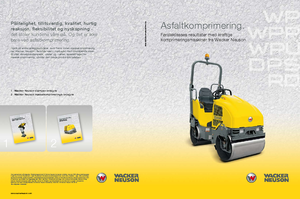 Plaques vibrantes unidirectionnelles Wacker DPS 1850 H Asphalt