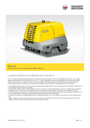 Plaques vibrantes réversibles Wacker Neuson DPU130Le